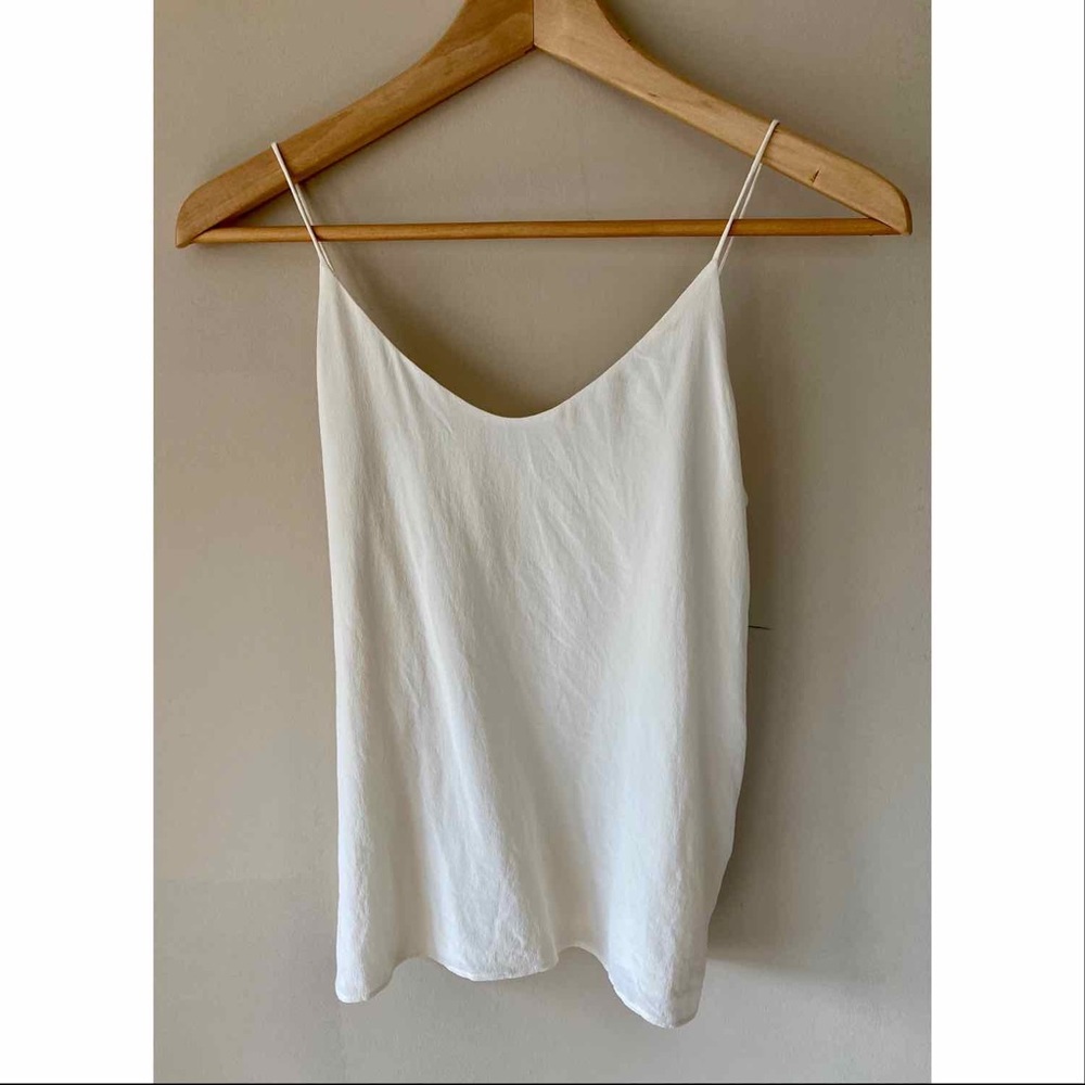 Everlane silk cami in cream